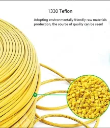Teflon Wire Cable 24AWG Black 7 cores