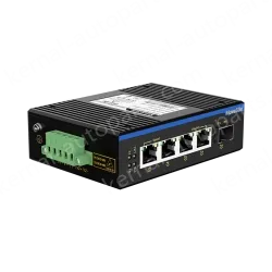 1 Port Gigabit SFP + 4 Ports Gigabit RJ45 Din-Rail Unmanaged Industrial Ethernet Switch