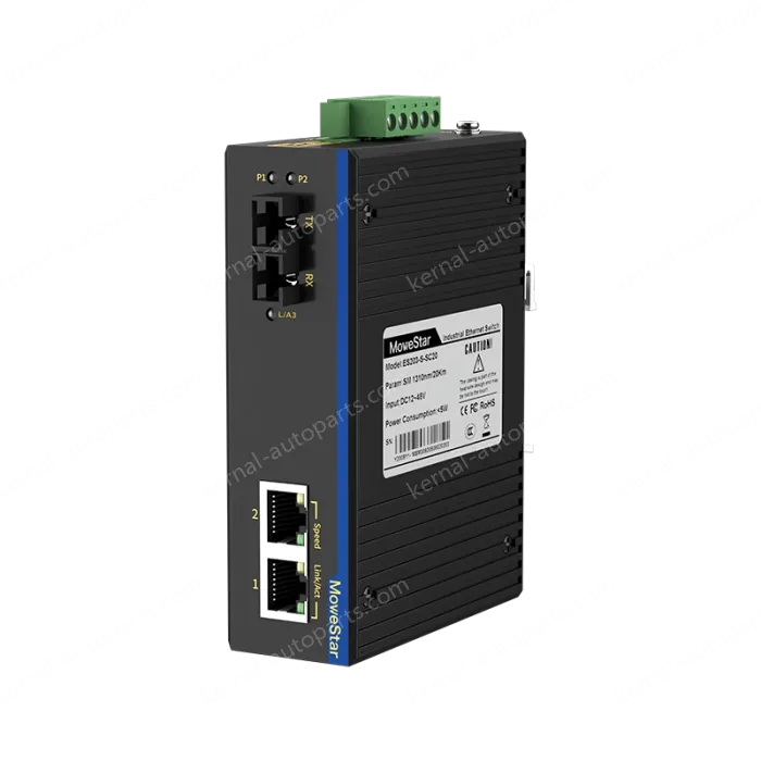 1 Port 100M F(x) + 2 Ports 10/100M T(x) Din Rail Industrial media converter