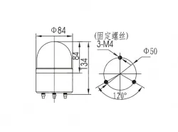 Small warning lightsLTD-1082 AC110V blue