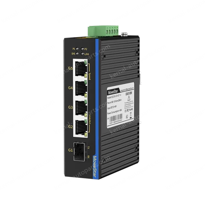 1 Port Gigabit SFP + 4 Ports Gigabit RJ45 Din-Rail Unmanaged Industrial Ethernet Switch