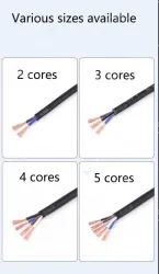 5 core 4 core 2 core sensor cable 24 AWG 2 pole