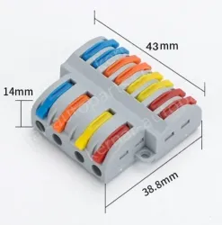 Quick terminal blocks-SPL-84 four in and eight out