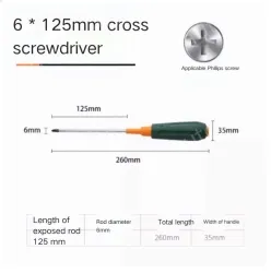 Phillips screwdriver 6*125