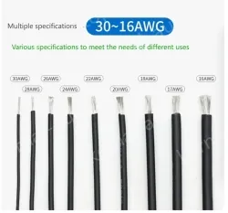 Silicone high temperature cable 20AWG Pesimis