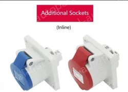 16A5 pole 400V concealed tilt plug