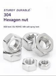 External hexagon nut 304 stainless steel-M1.6