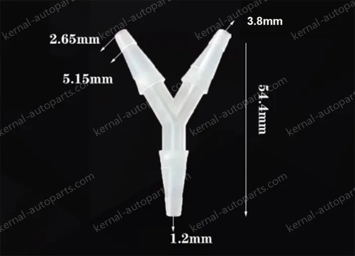 3.8mmY-shaped tee