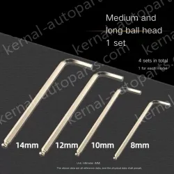 Nickel-plated medium and long [8+10+12+14mm] 1 piece and 1 set