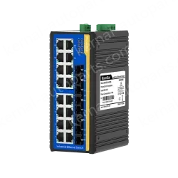 4 Ports 100M F(x) + 16 Ports 10/100M T(x) Din-Rail Unmanaged Industrial Ethernet Switch