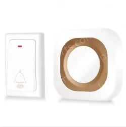 Wireless remote control doorbell, home spontaneous electric flash doorbell, elderly and disabled caller