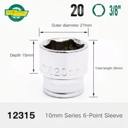 CALC-20mm-10mm series 3/8-12315