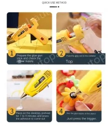20W luxury glue gun + 60 glue stick