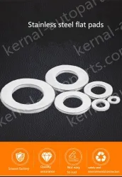 Gasket metal round flat gasket washer with hole five gold washer meson fastening washer