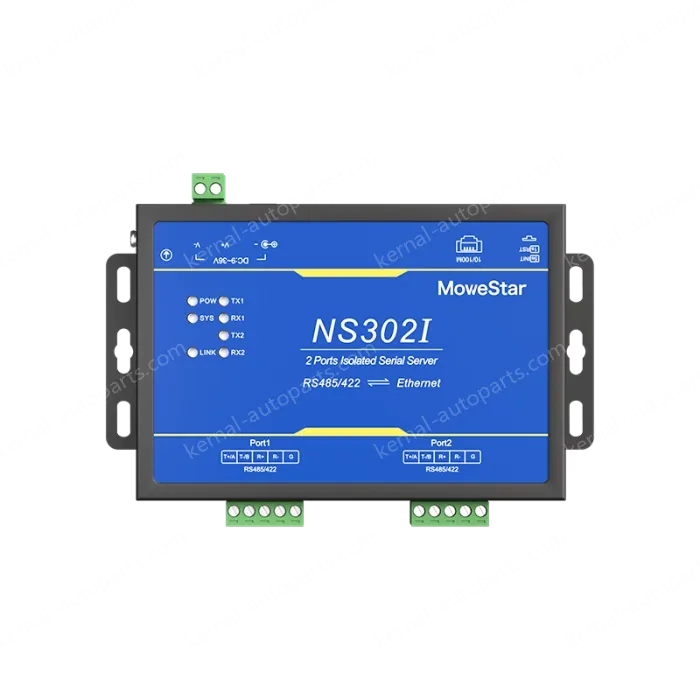 2 Ports RS485/422 Serial to 100M Ethernet Opto-isolated Server