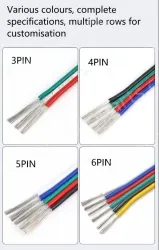 LED light connecting cable 26AWG*5 and (7/0.12TS)