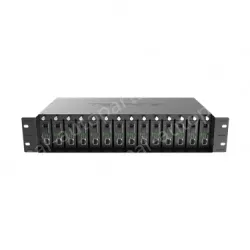 14-slot fiber optic transceiver chassis