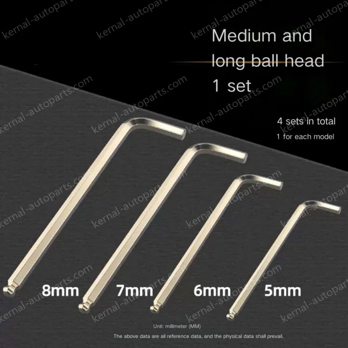 1 nickel plating medium and long [5+6+7+8mm] each