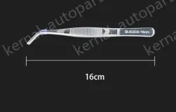 Stainless steel tweezers Curved round head (304 models) 16cm