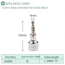 Dafei 6mm with a total length of 70mm-24301