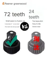 Reinforced straight handle 56-piece set