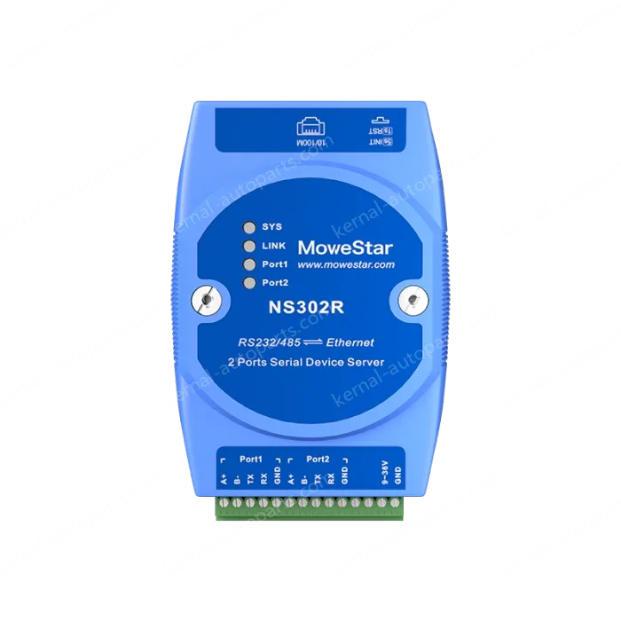 DIN Rail Serial Server 2 ports