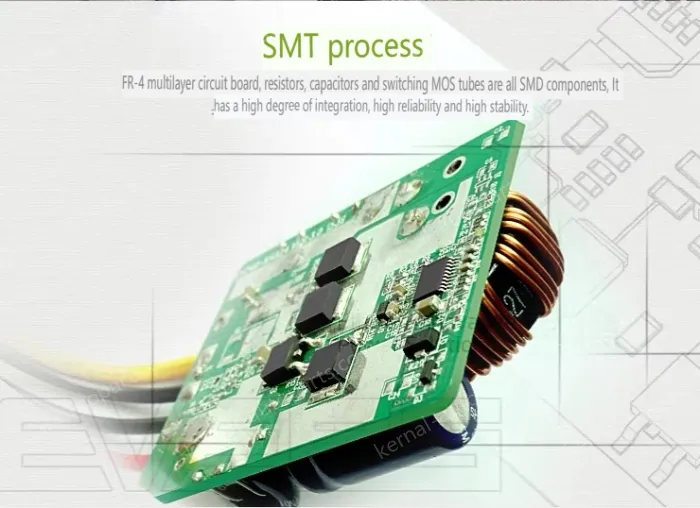 30-120V to 24V 15A DC power step-down module voltage transformer