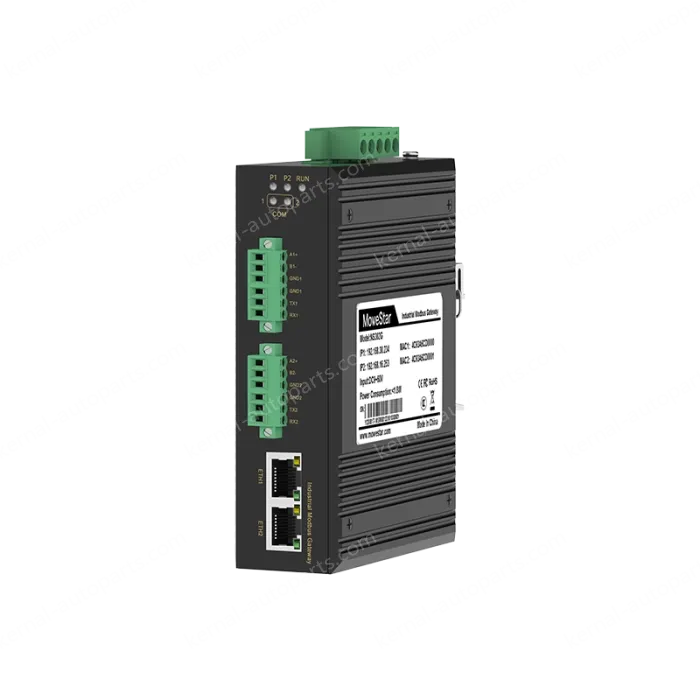 industrial-grade Modbus gateway 2-channel DIN-rail serial port server