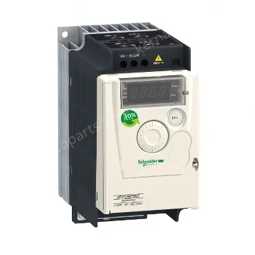 ATV12H075M3 variable speed drive, Altivar 12, 0.75kW, 1hp, 200 to 240V, 3 phases, with heat sink