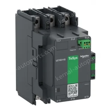 LC1G115KUEN Contactor, high power, TeSys Giga, standard version, 3 pole/NO, AC-3 <=440V 115A, 100-250VAC/DC coil