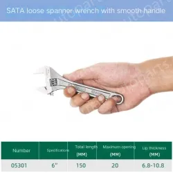 Smooth shank 6 inches, opening 20mm-05301