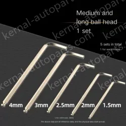 Nickel plating medium and long [1.5+2+2.5+3+4mm] 1 each