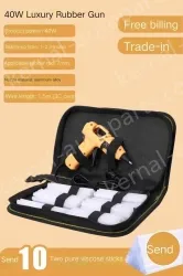 40W luxury glue gun + 10 glue sticks + storage bag