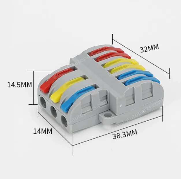 Quick terminal blocks-SPL-63 three in and six out
