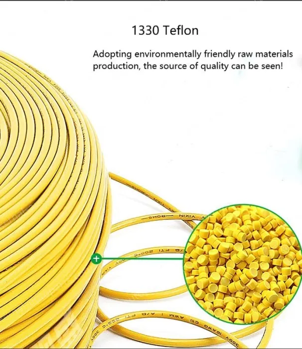 Teflon Wire Cable 22AWG Black 19 cores