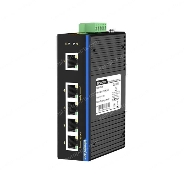 5 Ports 10/100M T(x) Din-Rail Unmanaged Industrial Ethernet Switch