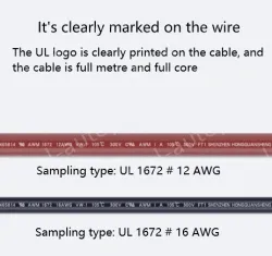 Transformer Cable 18AWG Black