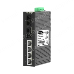 2 Ports 100M F(x) + 4 Ports 10/100M T(x) Din-Rail Unmanaged Industrial Ethernet Switch
