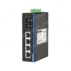 1 Port 100M F(x) + 4 Ports 10/100M T(x) Din-Rail Unmanaged Industrial Ethernet Switch