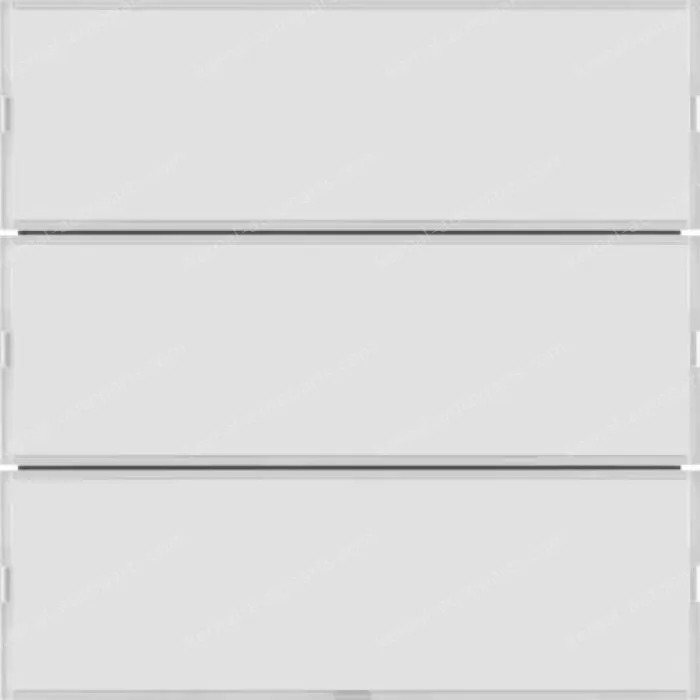 Push-button 3g, lab. field,RGB LED, int. temp.sensor, KNX-S.1/B.3/B.7,f.wh.p.wh