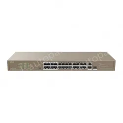 24FE+2GE/1SFP Rackmount Switch With 24-Port PoE