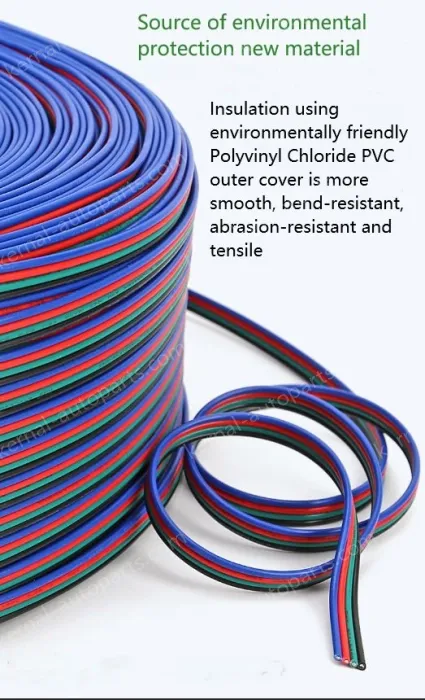 LED light connecting cable 26AWG*5 and (7/0.12TS)