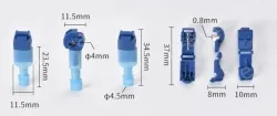 T2 blue 1.5-2.5 square cord-T-type no-break wire terminal