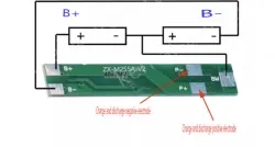 Lithium battery overcharge, overdischarge, overcurrent, short-circuit charging protection board 7.4V 6A