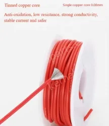 Silicone high temperature cable 30AWG White