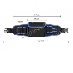 Middle pocket economic thickened waist bag (yellow and blue edge random)