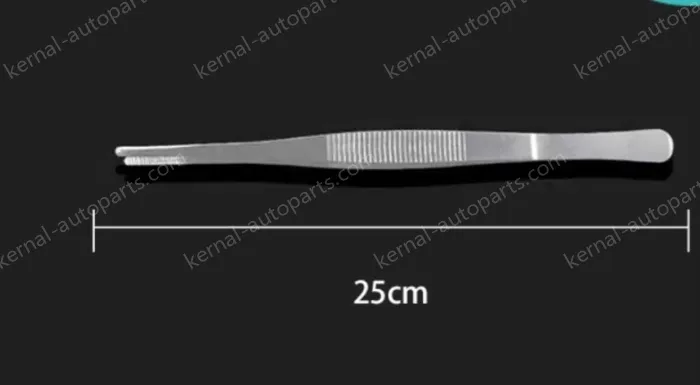 Stainless steel tweezers Straight round head (thick) 25cm