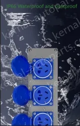 ZG-3 holes 16A single panel without bottom box