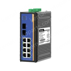 2 Ports Gigabit SFP + 8 Ports Gigabit T(x) Din-Rail Managed Industrial Ethernet Switch