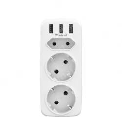Germany France extension usb wall socket